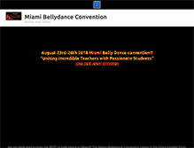 Tablet Screenshot of miamibellydanceconvention.net